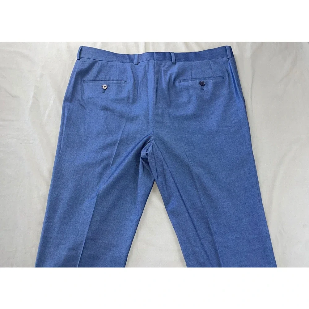 The Savile Row Brixton Flat Front Microfiber Dress Pants, Slacks. 38X34.5, NWOT
